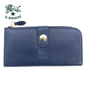 IL BISONTE（イルビゾンテ） 財布 二つ折り 長財布 ボタン L字