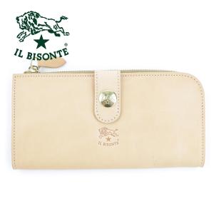 IL BISONTE（イルビゾンテ） 財布 二つ折り 長財布 ボタン L字