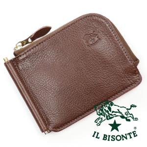 IL BISONTE（イルビゾンテ） 財布 二つ折り ボタン L字ファスナー 小銭