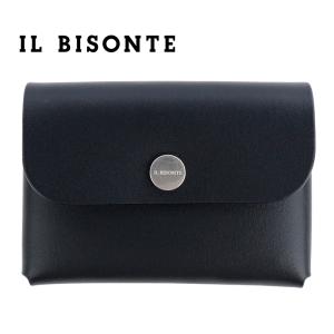 IL BISONTE（イルビゾンテ） カードケース 名刺入れ ヤケヌメ ボタン