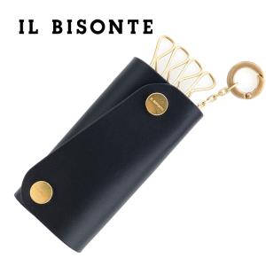 IL BISONTE（イルビゾンテ） キーケース 4連 ブラック ネロ 黒