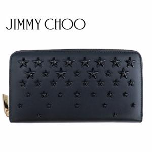 ジミーチュウ 財布 ラウンドファスナー Jimmy Choo PIPPA AOR BLACK / LIGHT GOLD ピッパ スタッズ スター 星 レザー 本革｜ブランドパークス Yahoo!店