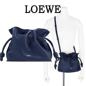 LOEWE ロエベ バッグ A411FC2X73 フラメンコクラッチ ミニ アビスブルー ネイビー 巾着 ミニバッグ レザー 本革 ショルダー 斜め掛け ナパカーフカーフ 3WAY