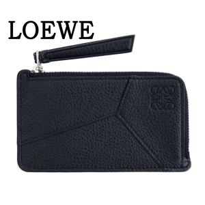 LOEWE ロエベ コインケース カードケース メンズ レディース パズル コインカードホルダー フラグメントケース 小銭入れ 財布 ブラック 本革 C510Z40X28