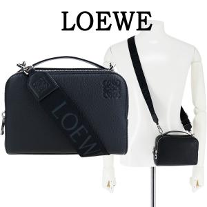 LOEWE ロエベ バッグ クロスボディ カメラバッグ ミニ メンズ ソフトグレインカーフ ブラック ショルダーバッグ 斜め掛け シボ革 本革 レザー C660R41X02