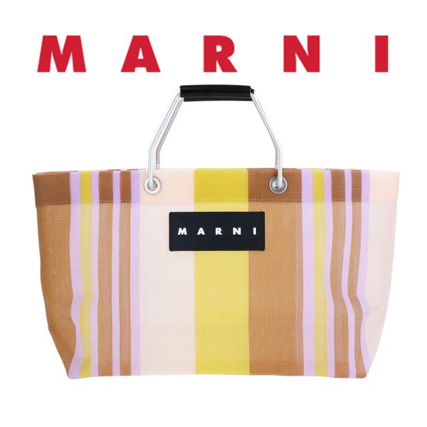 マルニフラワーカフェ バッグ ストライプバッグ ミニ MARNI FLOWER CAFE SHMH0...