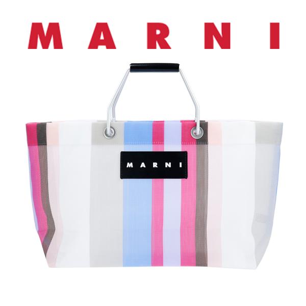 マルニフラワーカフェ バッグ ストライプバッグ ミニ MARNI FLOWER CAFE SHMH0...