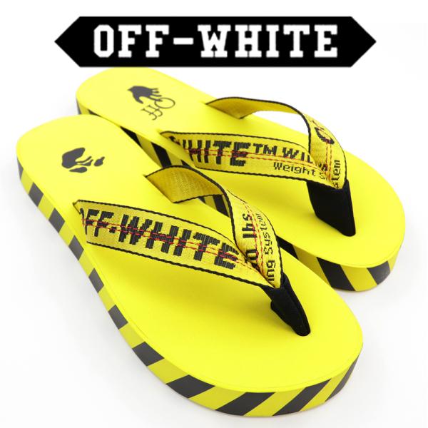 オフホワイト サンダル ビーチ off-white  イエロー ブラック シャワー スニーカー 靴 ...