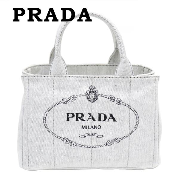 プラダ バッグ PRADA トートバッグ カナパ ショルダーバッグ ニムビアンコ ホワイト  コット...