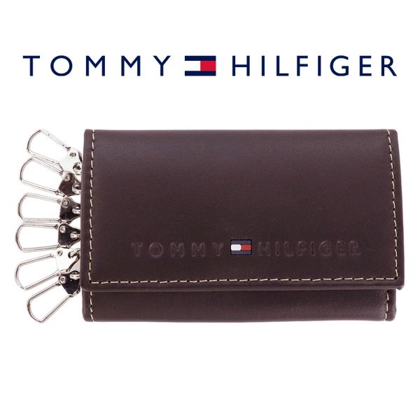 トミーヒルフィガー キーケース 6連 6本 TOMMY HILFIGER レザー 本革 31TL17...