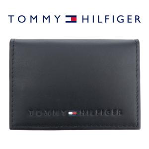 トミーヒルフィガー カードケース TOMMY HILFIGER ウェルズ レザー 本革 名刺入れ パ...