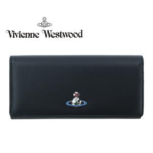 ヴィヴィアンウエストウッド 二つ折り長財布 Vivienne Westwood 財布 レディース メンズ じゃばら フラップ ウォレット ナッパレザー ブラック 5104007CU