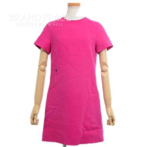 ディオール ストレートドレス BEE刺繍 ラニピンク ワンピース 34サイズ ブランドピース