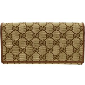 グッチ財布 GUCCI 二つ折り長財布 レディース GGキャ...
