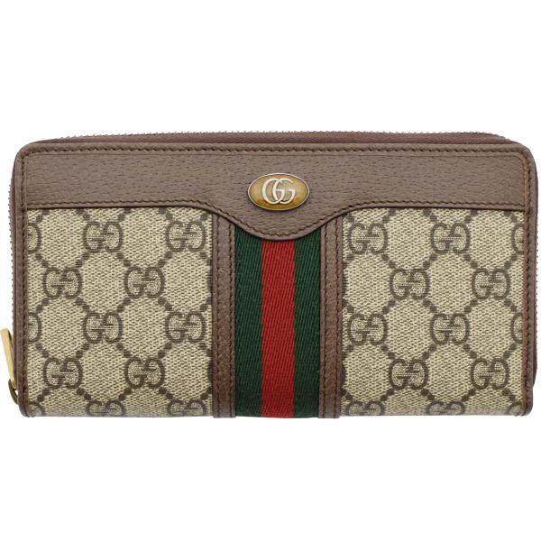 グッチ 財布 GUCCI ラウンドファスナー長財布 メンズ レディース ユニセックス GGスプリーム...