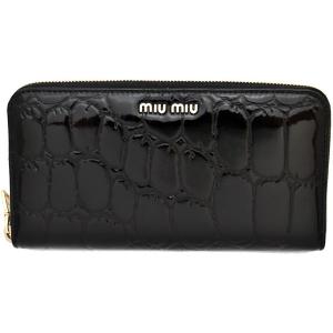 miu miu（ミュウミュウ） miu miu財布 ラウンドファスナー長財布