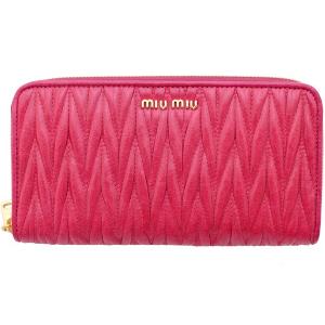 miu miu（ミュウミュウ） miu miu財布 ラウンドファスナー長財布