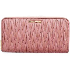 miu miu（ミュウミュウ） miu miu財布 ラウンドファスナー長財布