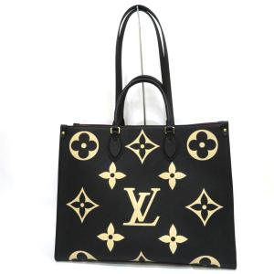 中古 美品 ルイヴィトン バッグ オンザゴーGM モノグラム アンプラント 2WAY トート M45945 Sランク ブラック LOUISVUITTON あすつく【送料無料】【西神店】｜brandritz