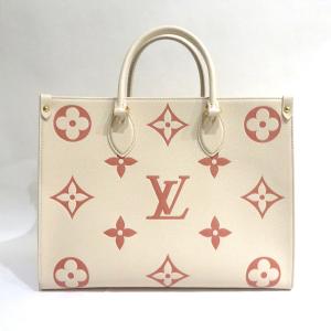 中古 美品 ルイヴィトン オンザゴーMM アンプラント M21575 Aランク ホワイト 肩掛け トートバッグ レディース LOUISVUITTON あすつく【送料無料】【西神店】｜brandritz