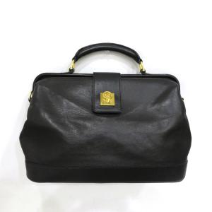 中古 セリーヌ ハンドバッグ ゴールド金具 ドクターズバッグ ガマ口 Bランク オールレザー ヴィンテージ CELINE あすつく【送料無料】【西神店】｜brandritz