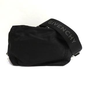 中古 美品 ジバンシィ ウエストバッグ パンドラ  ショルダー Sランク ナイロン ブラック GIVENCY メンズ あすつく【送料無料】【西神店】｜brandritz