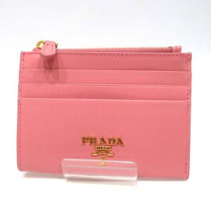 新品 未使用 プラダ コインケース カードケース Nランク サフィアーノレザー ピンク 1MC026 PRADA レディース あすつく【送料無料】【西神店】｜brandritz