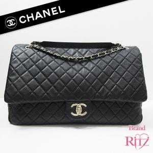 シャネル バッグ マトラッセ XXL ジャンボマトラッセ A91169 フラップバッグ ショルダー 黒 ブラック CHANEL レディース Sランク あすつく 豊中緑丘店｜brandritz