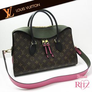 ルイヴィトン バッグ テュイルリートート M41455 カーキ ピンク モノグラム レザー ハンド ショルダー LOUIS VUITTON SAランク あすつく 美品 豊中緑丘店｜brandritz