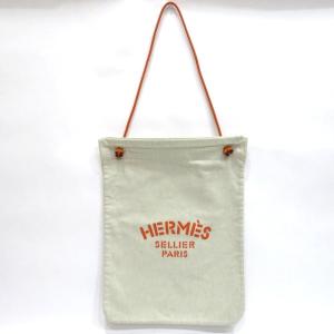 中古 エルメス サック アリーヌGM ショルダーバッグ Bランク キャンバス 袋 HERMES あすつく【送料無料】【名谷店】｜brandritz