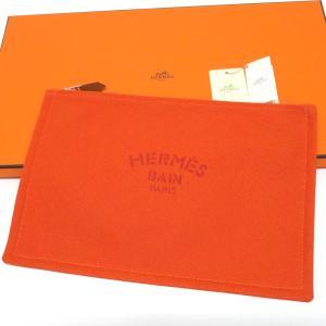 新品 未使用 エルメス ヨッティングGM ポーチ キャンバス Nランク オレンジ HERMES レディース あすつく【送料無料】【湊川店】｜brandritz