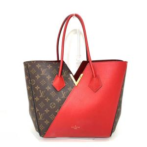 ルイヴィトン バッグ キモノMM ブラウン×レッド 茶×赤 スリーズ トートバッグ ABランク モノグラム PVC×レザー M40459 LOUISVUITTON あすつく 中古 宝塚店｜brandritz