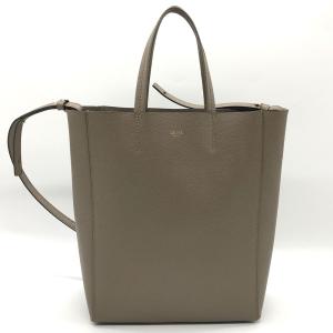 セリーヌ バッグ レザー スモール バーティカル カバ 2way Aランク グレー ショルダー ハンド CELINE レディース 中古 六甲道店｜brandritzauc