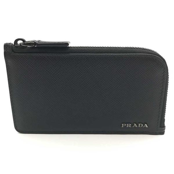 プラダ コイン＆カードケース サフィアーノ レザー PRADA 2MC021 ブラック 黒 フラグメ...