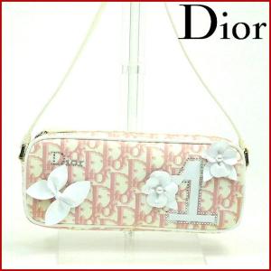 クリスチャン・ディオール バッグ Christian Dior ハンドバッグ トロッター ポーチ 中古 X10516｜brands
