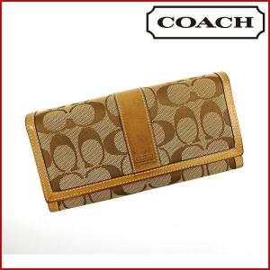 コーチ COACH 長財布 メンズ可 シグネチャー 即納 [中古] X10814｜brands