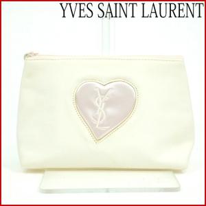 イヴ・サンローラン バッグ YVES SAINT LAURENT ポーチ 化粧ポーチ 中古 X13554｜brands