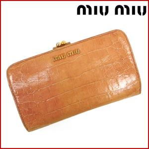 ミュウミュウ 財布 レディース miumiu 長財布 がま口...
