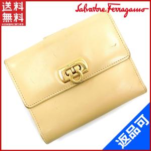 [閉店セール]サルヴァトーレ・フェラガモ 財布 Salvatore Ferragamo 二つ折り財布 中古 X17374｜brands