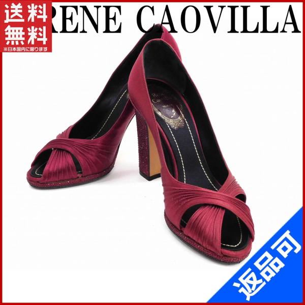 [閉店セール]レネ・カオヴィラ 靴 RENE CAOVILLA パンプス ラインストーン 中古 X5...