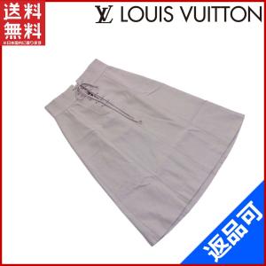[閉店セール]ルイヴィトン LOUIS VUITTON スカート ステッチ 中古 X6063｜brands