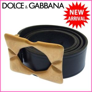 ドルチェ&ガッバーナ メンズ DOLCE&GABBANA ベルト ♯100CM 40INCH スクエアバックル 中古 X7021｜brands