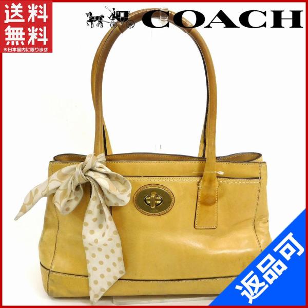 [閉店セール]コーチ バッグ 11553 COACH トートバッグ リボン付き 中古 X7090