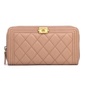 CHANEL（シャネル） 長財布 フラップウォレット ボーイシャネル グレ