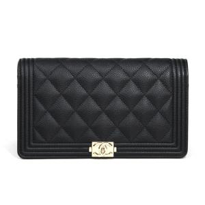 CHANEL（シャネル） 長財布 フラップウォレット ボーイシャネル グレ