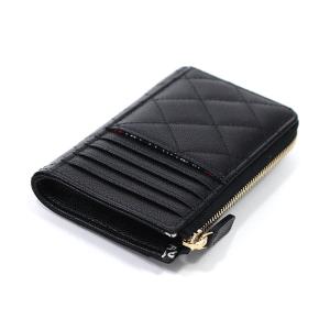 シャネル CHANEL ミニ財布 L字ジップ ミニウォレット グレインド シャネル CHANEL ミニ財布 L字ジップ ミニウォレット グレインド
