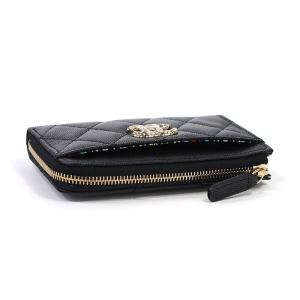 シャネル CHANEL ミニ財布 L字ジップ ミニウォレット グレインド シャネル CHANEL ミニ財布 L字ジップ ミニウォレット グレインド