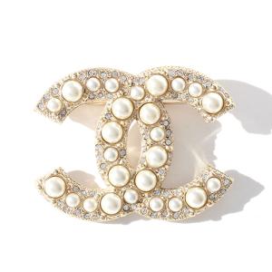 CHANEL（シャネル） Bicolor CC Brooch ブローチ メタル ココマーク CC