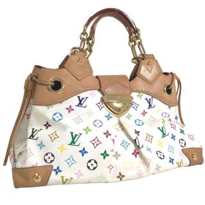 ルイヴィトン ハンドバッグ ウルスラ モノグラム マルチカラー M40123 ホワイト LOUIS VUITTON 中古 K30826330｜brandshop-kuraya