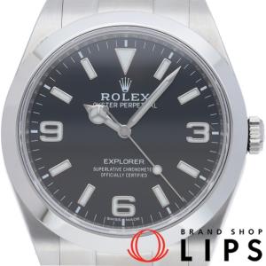 ロレックス エクスプローラー1 後期型 214270(ランダム) 内箱 保証書 SS メンズ時計 ブラック 仕上げ済  美品 中
